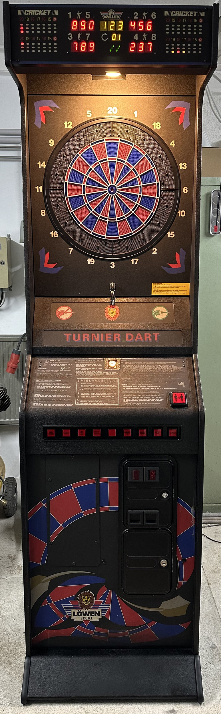Löwen Dart SM94 Dartautomat, generalüberholt, top Zustand!