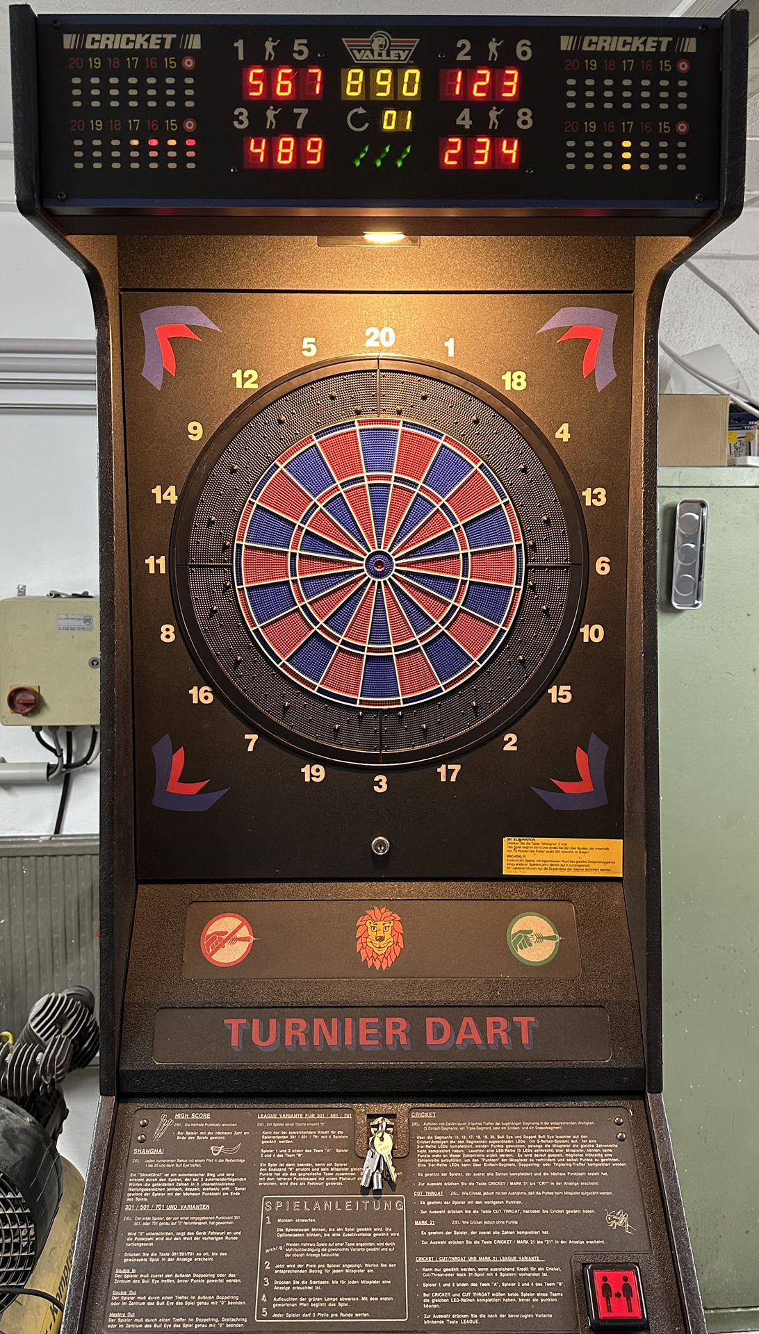 Löwen Dart SM94 Dartautomat, generalüberholt, top Zustand!